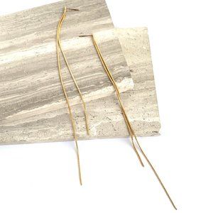 Free People Gold Dangle Earrings